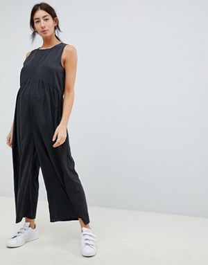 ASOS DESIGN Maternity minimal jumpsuit with ruching detail Minimal Jumpsuit, Modern Maternity, Clothes For Pregnant Women, Asos Maternity, Maternity Jumpsuit, Pregnancy Outfits, Casual Jumpsuit, Design Minimal, Mode Online