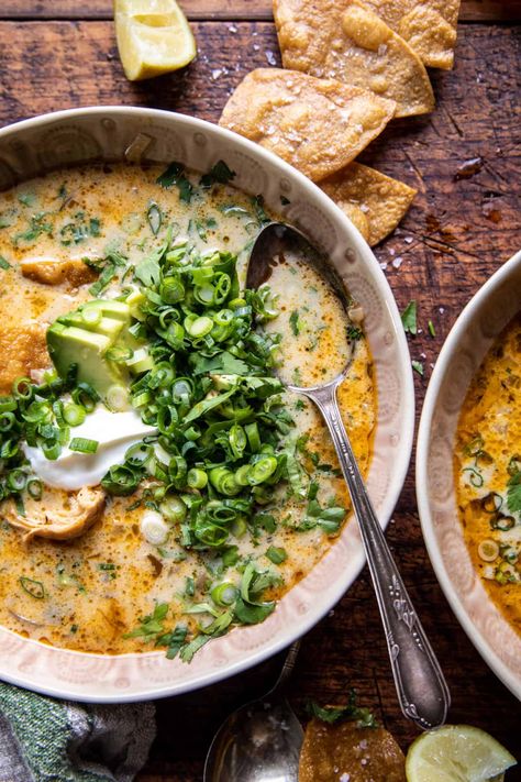 Creamy Chicken Tortilla Soup | halfbakedharvest.com Sweet Potato Lentil Soup, Creamy Chicken Tortilla Soup, Half Baked Harvest Recipes, Soups Recipes, Indian Butter Chicken, Harvest Recipes, Smitten Kitchen, Half Baked, Chicken Tortilla Soup