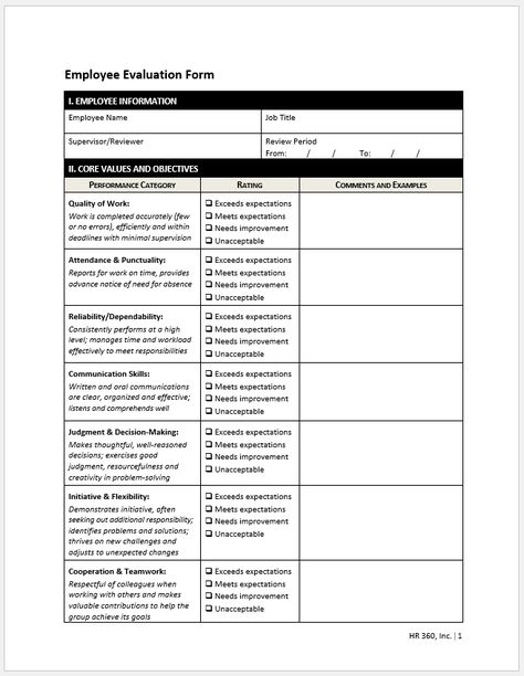 √ Free Printable Employee Performance Evaluation Template | Templateral Employee Review Form Free Printable, Hr Forms Free Printable, Employee Self Evaluation Form Templates, Work Evaluation Assessment, Employee Review Form, Employee Evaluation Form Free Printable, Performance Evaluation Template, Terminating An Employee, Employee Performance Review Template