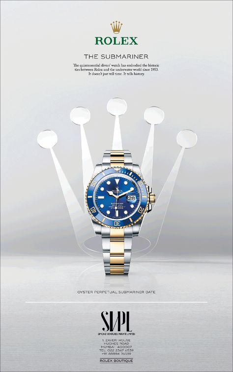 rolex submariner watch, rolex watch Rolex Poster Design, Rolex Branding, Watch Ads Design, Rolex Advertising, Watch Poster Design, Rolex Ads, Rolex Poster, Designer Advertisement, Rolex Boutique