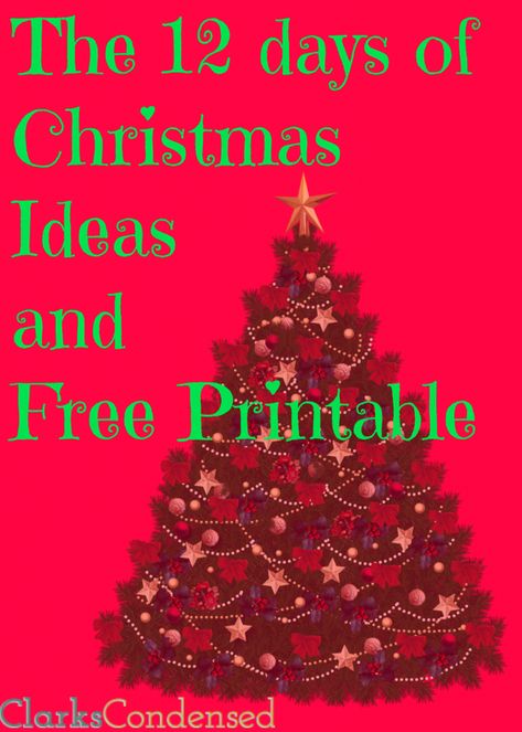 12 days of Christmas ideas and free printable Twelve Days Of Christmas Ideas, 12 Days Of Christmas Ideas, Days Of Christmas Ideas, 12 Days Of Xmas, The 12 Days Of Christmas, Budget Friendly Gift, What Is Christmas, Twelve Days Of Christmas, Christmas Games