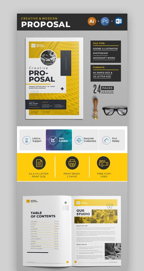 Design Proposal Template, Presentation Folder Design, Free Proposal Template, Marketing Proposal, Creative Proposals, Digital Advertising Design, Proposal Cover, Presentation Design Layout, Design Proposal