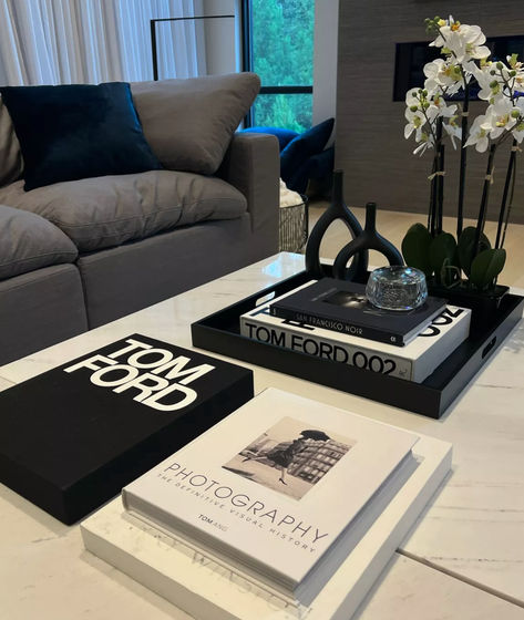 ↑ Link to purchase book above! Tom Ford coffee table book Glam Coffee Table Decor Ideas, Book On Coffee Table, Tom Ford Home Decor, Masculine Coffee Table Decor, Big Coffee Table Decor Living Room, Side Coffee Table Decor Ideas, Coffee Table Decor With Books, Coffee Table Decor Aesthetic, Coffee Table Aesthetic Decor