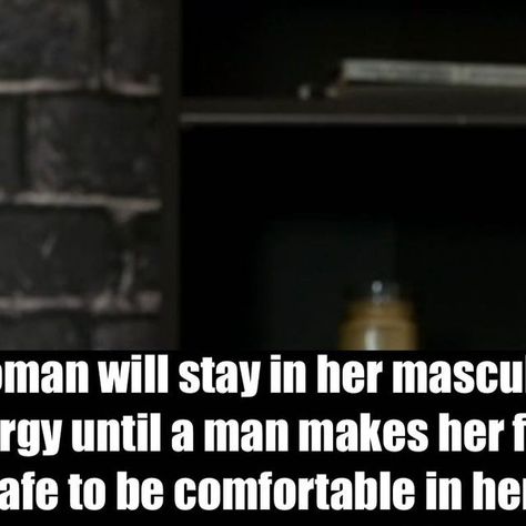 Chris GQ Perry on Instagram: "Do y’all believe a woman will stay in her masculine energy until a man makes her feel safe to be comfortable in her feminine energy?? 🤔 #fyp #foryou #foryoupage #viral #relationship #relationships #relationshipadvice #chrisgqperrytv" Men Taking Care Of Women, When A Woman Feels Safe, Masculine Energy Man, Masculine Energy, Masculine Men, The Right Man, Make A Man, Men Quotes, Feel Safe