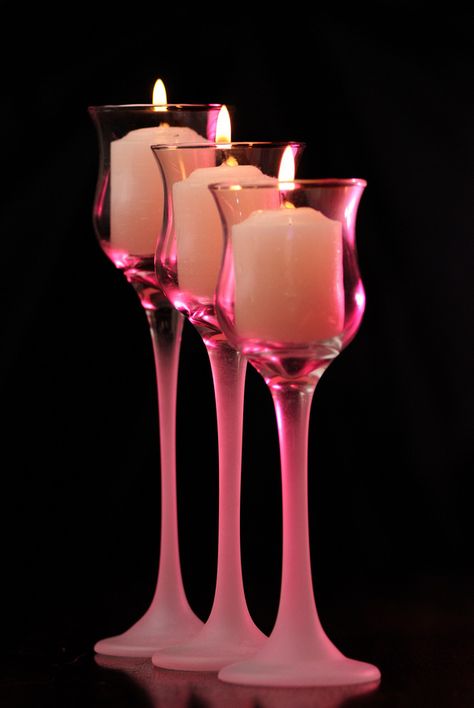 Pink Romantic Candles Velas Candles, Romantic Candles, Candle Glow, Yoga And Meditation, Pink Candles, Candle Light, Pretty Lights, Art Pink, Colorful Candles