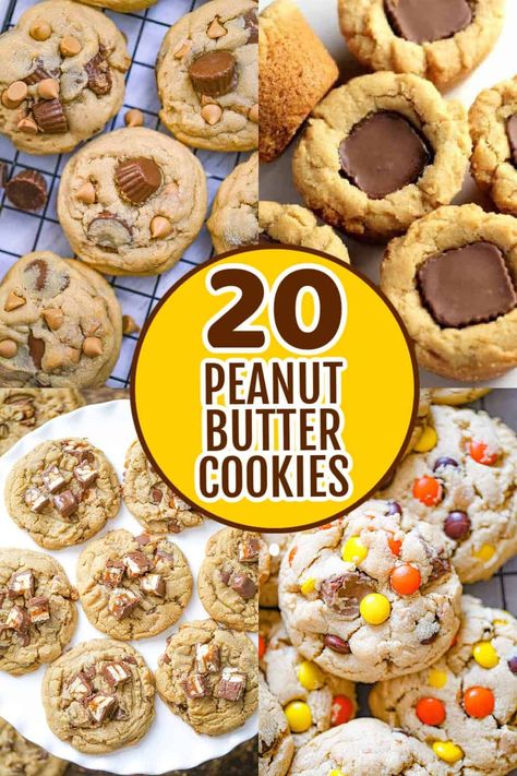 Best Cookie Recipes Peanut Butter, Peanut Butter Cookies With Chocolate, Christmas Cookies Recipes Peanut Butter, Peanut Butter Cookies With Peanut Chips, Peanut Butter Swirl Cookies, Cookies With Reeses Peanut Butter Chips, Cookies With Peanut Butter Chips, Peanut Butter Cookies With Choc Frosting, Pb2 Peanut Butter Cookies