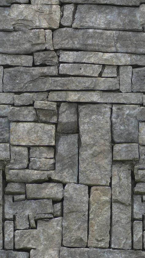 Grey stone fireplace