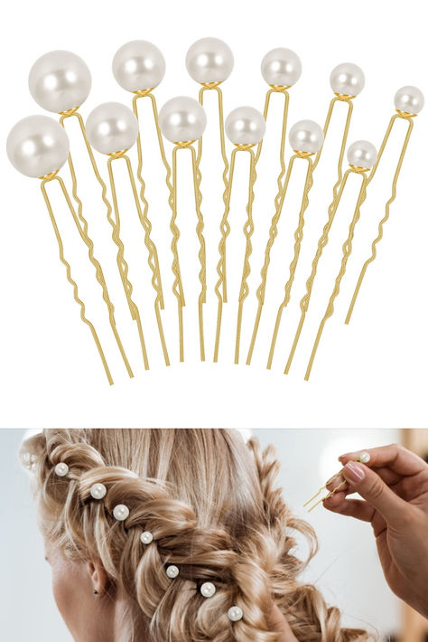 As an Amazon Affiliate, I earn a small commission each time this item is purchased. Pearl Clips In Hair, Hairpins Hairstyle, Rhinestone Wedding Hair Accessories, Pearl Hair Accessories, Bridal Hair Pins Pearl, Hair Pins Bridal, Accessories Pearl, Hair Accessories Pins, Hair Accessories Pearl