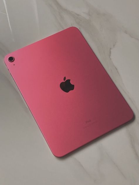 Pink Ipad Asthetic, Pink Ipad Case Aesthetic, Pink Apple Products, Pink Ipad 10th Gen, Ipad Pink Aesthetic, Pink Aesthetic Minimalist, Ipad Air Pink, Hot Pink Ipad, Pink Ipad Aesthetic