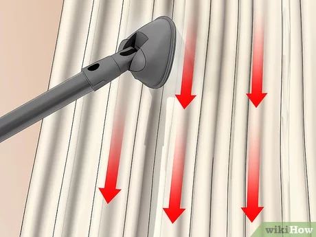 3 Ways to Clean Curtains - wikiHow Life How To Clean Curtains, Clean Curtains, Lounge Curtains, Cleaning Curtains, Lined Curtains, Steam Cleaning, Curtains With Rings, White Curtains, Diy Curtains