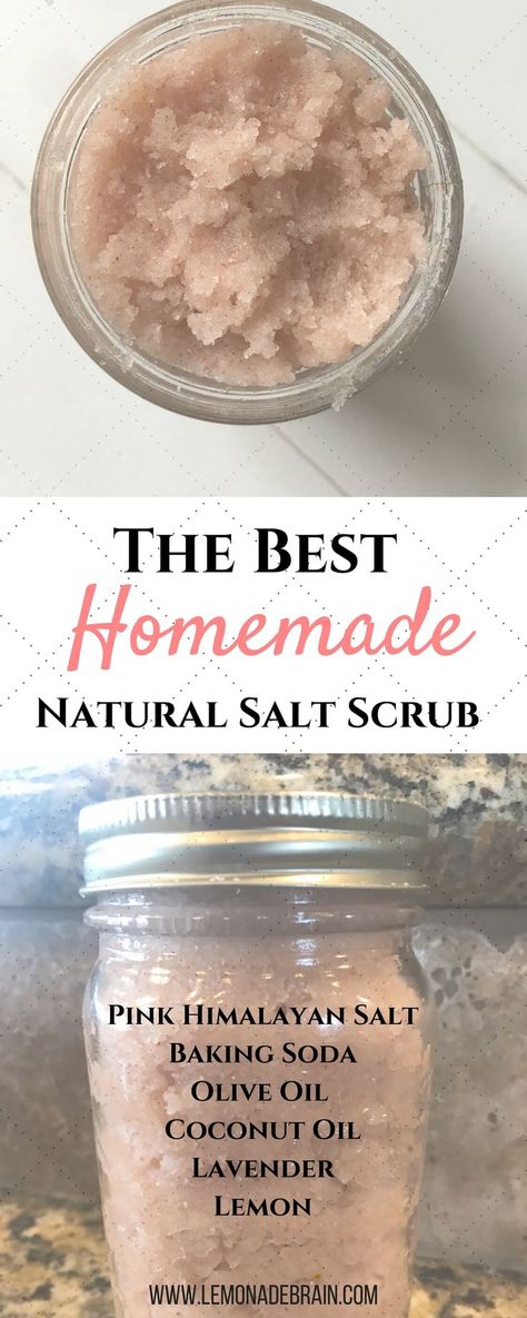 Diy Salt Scrubs, Homemade Salt Scrub, Salt Scrub Diy, Salt Scrub Recipe, Best Salt, Salt Scrubs, Body Scrub Recipe, Homemade Scrub, Sugar Scrub Recipe