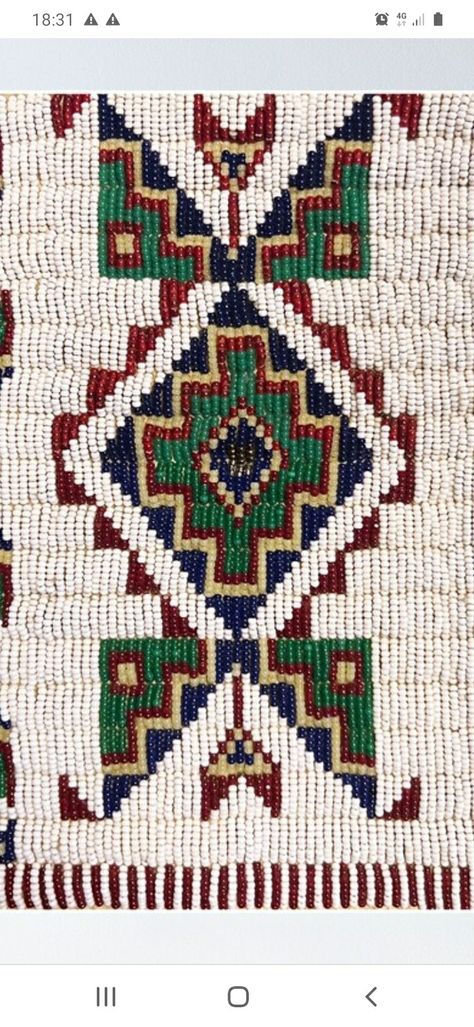 Lakota Beadwork Patterns, Lakota Art, Lakota Beadwork, Crow Beadwork, Indian Ornaments, Indigenous Beadwork, Native American Beadwork Patterns, Native Crafts, Beaded Art