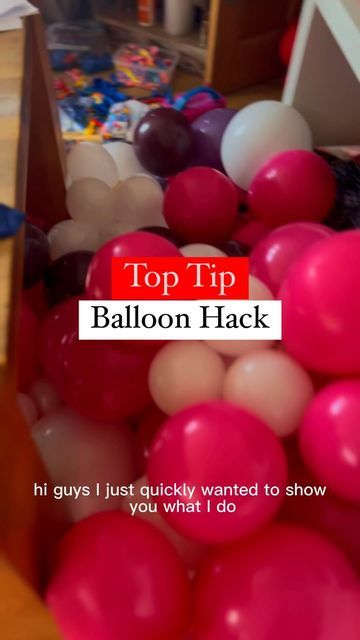 How To Use Balloon Tying Tool, Transporting Balloon Garland, Balloon Decor Hacks, Balloon Display Without Helium, Hanging Balloons Without Helium, Attaching Balloons To Backdrop, How To Hang Balloons From Ceiling, Decorating With Balloons Without Helium, Easy Way To Tie Balloons