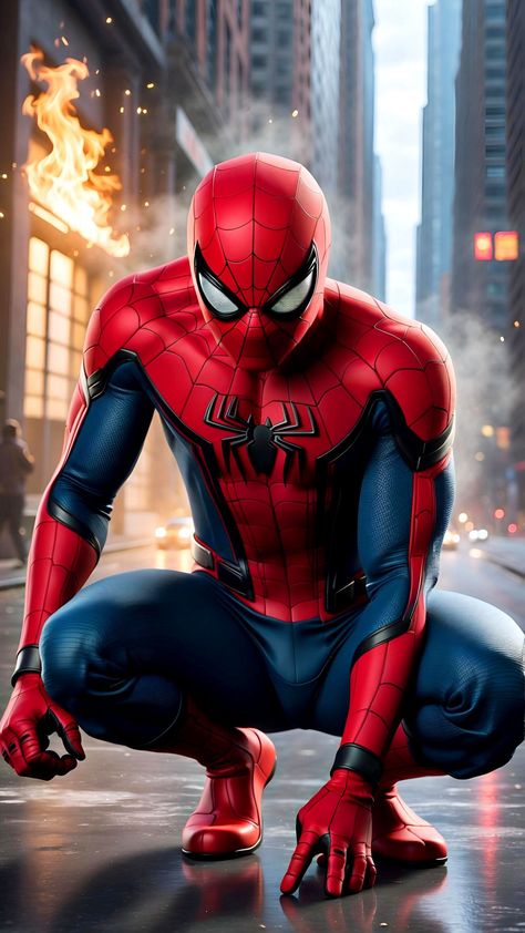 Spiderman Poses, All Spiderman, Spiderman Images, Batman Vs Joker, Image Spiderman, Seni Pop, Iron Man Wallpaper, Karakter Marvel, Amazing Spiderman Movie