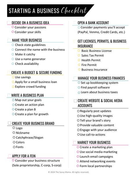 Ultimate Starting a Business Checklist: 2024 Entrepreneurial Success Business Daily Checklist, Opening A Business Checklist, Small Business Start Up Checklist, Ceo Checklist, Llc Checklist, How To Start A Business Step By Step, New Business Checklist, Starting A Cleaning Business, Starting A Business Checklist