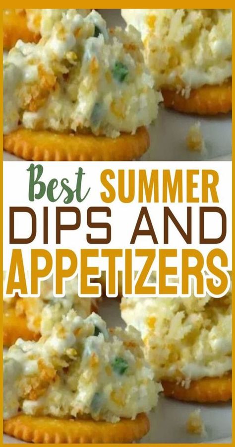 Quick and easy party food, crowd pleaser appetizer recipes, cold dips and finger foods Best Tailgating Recipes, Block Party Food Appetizers, Easy Appetizers For A Picnic, Party Dish To Pass Easy Recipes, Summer Time Party Dips, Easy Dips For Cookout, Easy Outdoor Appetizers, Appetizers For Outdoor Party Summer, Easy Appetizers For A Party Summer