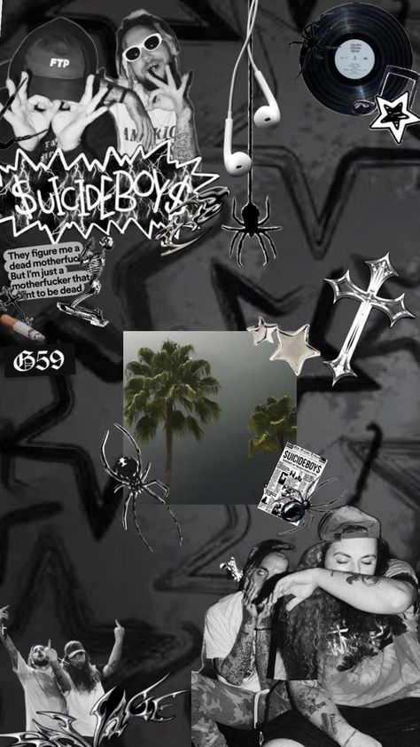 #$uicideboy$ #wallpaper #music Uicideboy Wallpaper, Iphone Wallpaper Music, $b Wallpaper, Lock Screen Wallpaper Iphone, Aesthetic Lockscreens, Wallpaper Music, Rap Aesthetic, Boys Wallpaper, Retro Wallpaper