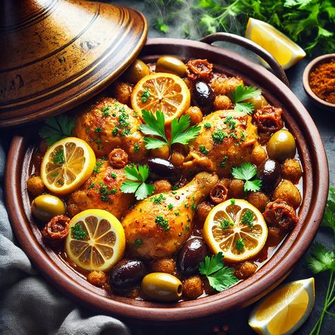 Here’s a traditional Moroccan Chicken Tagine recipe with a step-by-step guide for preparation. You can use a tagine pot or a regular heavy-bottomed pot if you don't have a tagine. This recipe is a classic way to enjoy the rich flavors of Morocco. Tangine Chicken Recipe, Tagine Recipes Chicken, Moroccan Chicken Tagine, Moroccan Tagine Recipes, Tagine Pot, Moroccan Tagine, Gourmet Dishes, Chicken Pumpkin, Chicken Tagine