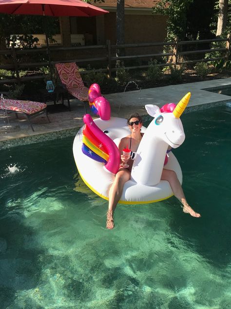 Person On Pool Float, Floaties In The Ocean, Unicorn Floatie Aesthetic, Animal Pool Floats, Unicorn Float, Pink Flamingo Pool Float, Unicorn Pool Float, Pool Float, Float