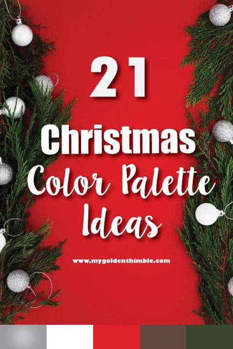 Christmas Colour Schemes Inspiration, Nontraditional Christmas Colors, Color Combinations For Christmas Trees, Christmas Decor Ideas Color Scheme, Christmas Tree Color Schemes 2023, Christmas 2023 Trends Decoration Colors, Christmas Color Ideas, Traditional Christmas Tree Ideas, Christmas Color Schemes