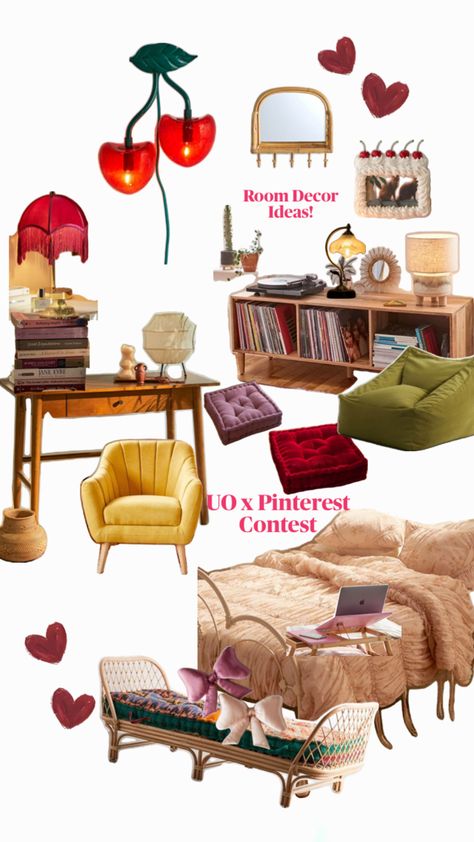 Room decor Ideas, UO x Pinterest Contest Up X Pinterest Contest, "uo X Pinterest Back To College Contest"", Uo X Pinterest Back To College Contest, Uo X Pinterest Contest, Americana Aesthetic, Pinterest Contest, Back To College, Space Ideas, Room Decor Ideas