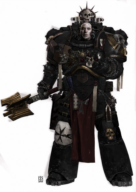 40k Fan Art, Space Marine Chaplain, Historical Warriors, Caracter Design, Adeptus Astartes, Warhammer 40k Art, Game Workshop, Warhammer Art, Warhammer 40k Artwork