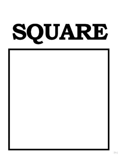 Square Kindergarten Activities, Square Coloring Page, Square Activity For Preschool, Square Activities, Preschool Square Activities, Square Crafts For Preschool, Square Shape Activities Preschool, Square Shape Worksheets For Preschool, Square Shape Activity