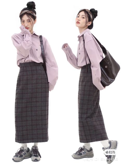 Modernized Japanese Clothing, Japan Woman Fashion Style, Japanese Casual Outfits, Japanese Ootd, Academic Fashion, Peony Aesthetic, Street Outfits, Anime School, Cosplay Kawaii