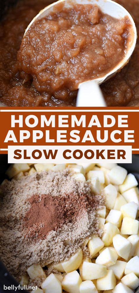 Slow Cooker Cinnamon Applesauce, Applesauce In Slow Cooker, Applesauce Recipes Slow Cooker, Cockpit Applesauce, Easy Applesauce Recipes Crock Pots, Apple Sauce Crock Pot Recipes, Best Crockpot Applesauce, Simple Crockpot Applesauce, Crock Pot Chunky Applesauce