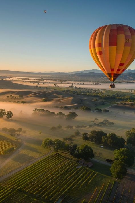 Float Above Stunning Landscapes with Hot Air Balloon Rides 🎈✨ Take to the skies with a hot air balloon ride. Enjoy panoramic views of beautiful landscapes, from rolling hills to serene valleys, and experience the tranquility of floating above it all. 🌿🌄 #HotAirBalloon #AdventureTravel #SkyHighAdventures Napa Hot Air Balloon, Napa Valley Hot Air Balloon, Hot Air Balloon Photography, Skydiving Pictures, Hot Air Balloons Photography, Hot Balloon, Hot Air Balloon Ride, Fall Fest, Hot Air Balloon Rides