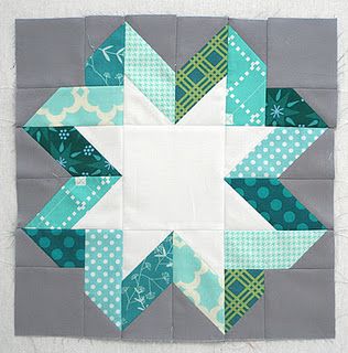 Ribbon star - this quilter has a great example of other colors to use but this one really shows the ribbon star the best.  Definitely one I will have to add to my must list. Ribbon Star, Quilting Blocks, Quilt Modernen, Star Quilt Blocks, Quilt Block Tutorial, Nice Colors, Modern Quilt Patterns, Star Quilts, Patch Quilt