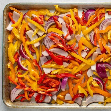 Baked Peppers And Onions, Roasted Sweet Peppers Oven, Oven Roasted Peppers And Onions, Roasting Peppers In Oven, Roast Peppers In Oven, Roasted Peppers Oven, Oven Roasted Onions, Roasted Onions And Peppers, Roasted Peppers And Onions