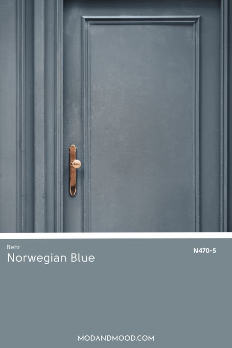 Steel Blue Dining Room, Behr Paint Blues, Blue Gray Mudroom, Normandy Paint Color, Sherwin Williams Adirondack Blue, Best Dark Blue Paint Colors Bedroom, Benjamin Moore Polished Slate, Grey House White Trim Blue Door, Mudroom Cabinet Paint Colors