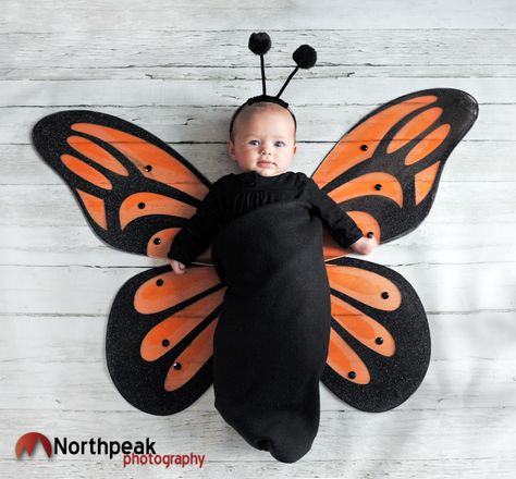 Baby Butterfly Costume Infant Halloween Costumes, Halloween Costumes For Babies, Baby Halloween Costumes Newborn, Diy Baby Halloween Costumes, Diy Girls Costumes, Costumes For Babies, Diy Fantasia, Infant Halloween