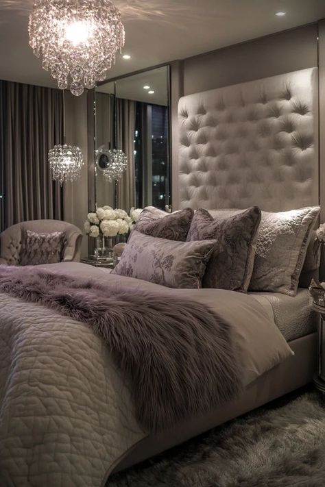 "Create a luxurious retreat with a Glamorous Hollywood Bedroom! 🛏️✨ Perfect for combining elegance, sophistication, and a touch of sparkle in your sleep space. 🌟✨ #HollywoodBedroom #GlamDecor #BedroomInspiration" Luxury Grey Bedroom, Hollywood Bedroom Ideas, Young Adult Bedroom Ideas Female, Grey Luxury Bedroom, Elegant Bedroom Ideas Luxury, Old Hollywood Glamour Bedroom, Hollywood Glam Interior Design, Hollywood Glamour Bedroom, Lux Bedroom