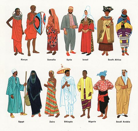 African Fashion History, African Woman Clothes, Cultural Clothing Around The Worlds, North African Traditional Clothing, African American Traditional Clothing, Swahili Clothing, East African Fashion, Traditional African Fashion, Somali Traditional Clothing