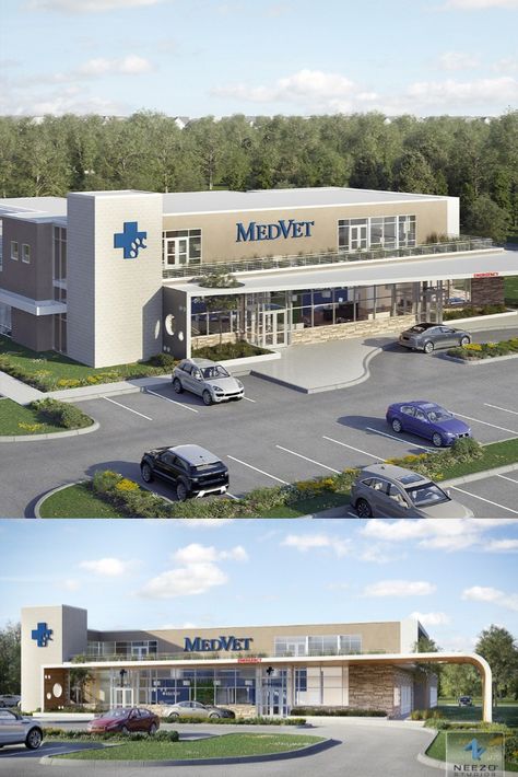 Healthcare Exterior Design, Hospital 3d Design, Medical Building Exterior, Clinic Exterior Design Architecture, Medical Clinic Exterior Design, Hospital Design Architecture Exterior Facades, Hospital Facade Design Architecture, Clinics Architecture, Hospital Design Architecture Concept