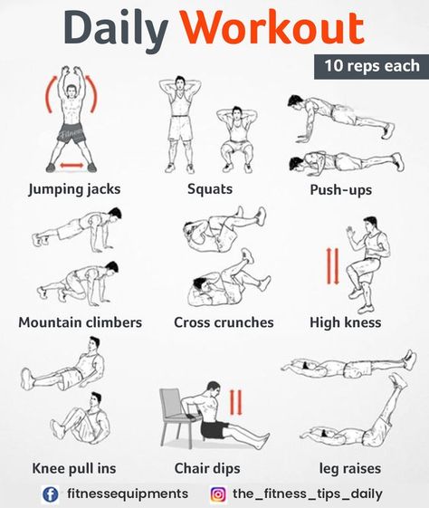 Health Tips, Fitness tips Workout Vocabulary, Training Workouts, Strength Training Workouts, Leg Raises, Workout Tips, Jumping Jacks, Daily Workout, Stay Fit, Workout Programs