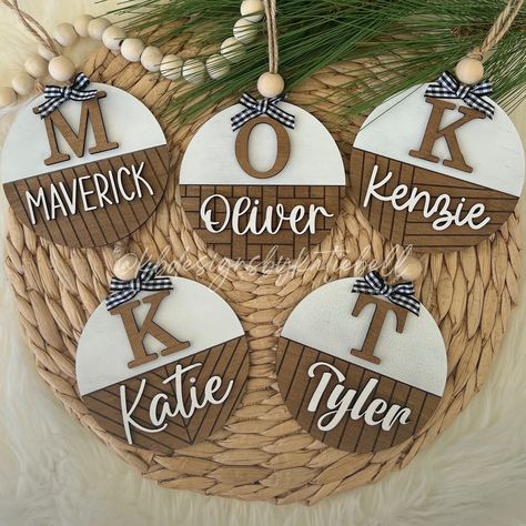 Wood christmas ornaments