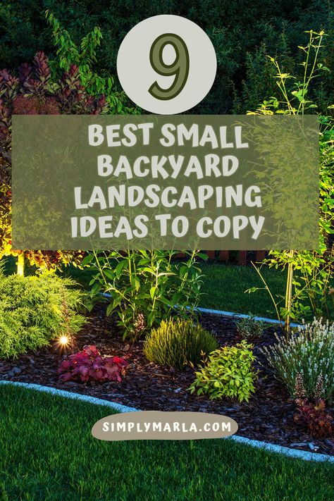 HEY EVERYONE! CHECK OUT 9 BEST SMALL BACKYARD LANDSCAPING DESIGN IDEAS FOR YOU TO COPY IN YOUR SMALL BACKYARD. WETHER YOU ARE LOOKING TO UPDATE SOME OLD LANDSCAPING OR STARTING OVER WE HAVE A BUNCH OF IDEAS ON A BUDGET FOR YOU! THESE IDEAS ARE PERFECT FOR A BEAUTIFUL BACKYARD TO HOST YOUR FRIENDS AND FAMILY. DON'T FORGET YOUR BACKYARD LIGHTING FOR THAT PERFECT FINAL TOUCH! #BUDGET #DESIGNS #IDEAS #DESIGNS #BUDGETSIMPLEOUTDOORSPACES #IDEASLAYOUT #IDEASSIMPLE Planning Backyard Landscape, Easy Garden Landscape Ideas, Nature, Lawn Ideas Landscaping Backyards, Behind House Landscaping, Middle Of The Yard Landscaping, Small Backyard Shade Ideas, Cheap Backyard Landscaping Ideas, Small House Landscaping Ideas