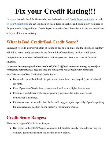 Fixing Credit Score Fast, Repairing Credit, Rebuild Credit Score, Credit Hacks, Better Credit Score, Credit Repair Letters, Credit Building, Credit Quotes, Bill Organizer