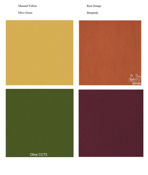 Mustard Wedding Decor, Burgandy Color Pallet, Expensive Colors, Mustard Living Rooms, Burgundy Bedroom, Olive Green Bedrooms, Burgundy Background Aesthetic, Burgundy Colour Palette, Olive Green Paints