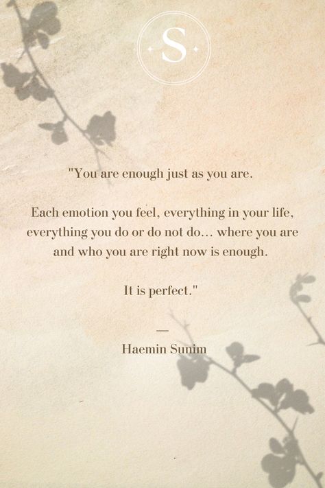 You are enough. You are enough just as you are. Effective self therapy is to tell yourself you are enough every day. Your unconscious mind doesn't know the difference between reality and fantasy, so you don't even need to believe it. Just say it daily and see the difference it eventually makes. See our resources at SimplySelfHelp Etsy store to help you know you are enought Self Love Quote, Unconscious Mind, Daily Journal Prompts, You Are Enough, Daily Journal, Shadow Work, Self Love Quotes, Coping Skills, Inner Child