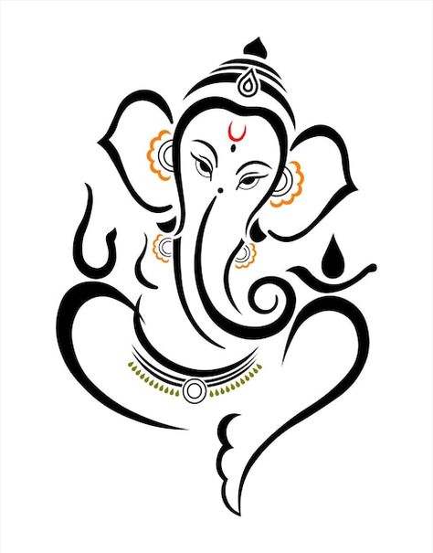 Ganesh Ji Painting, Ganpati Drawing, Ganesha Artwork, Accessories Design Sketch, Shadi Card, Ganesha Drawing, Arte Yoga, Ganesh Art Paintings, Magia Das Ervas