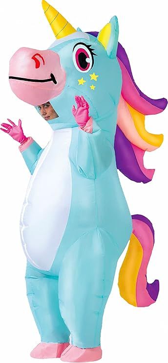 Transform into a magical unicorn with the Spooktacular Creations Inflatable Full Body Unicorn Costume! Perfect for adults, this blow-up deluxe costume is ideal for Halloween fun. Don’t miss out on this whimsical deal! 🦄💨 #HalloweenCostume #UnicornMagic #InflatableFun #AdultCostume #Sale Unicorn Costume Adult, Inflatable Unicorn Costume, Costume Unicorn, Theme Activities, Inflatable Costumes, Unicorn Costume, Halloween Inflatables, Theme Activity, Up Costumes