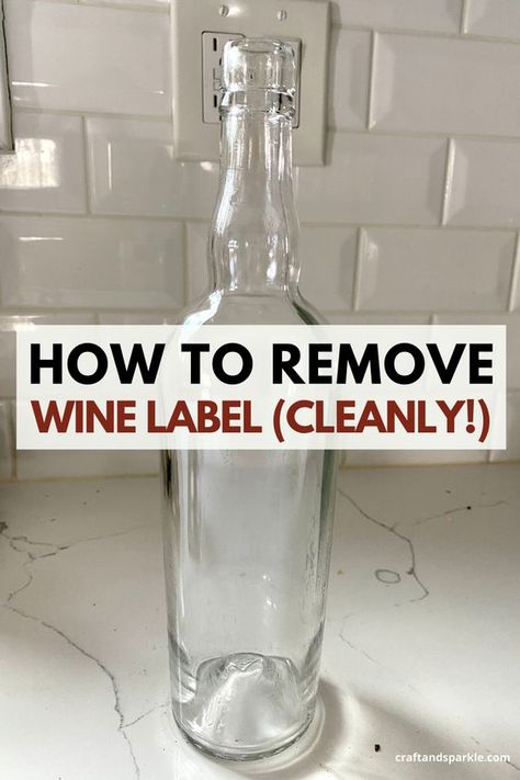 How To Take Labels Off Wine Bottles, Diy Crafts Wine Bottles, Crafting With Wine Bottles, Crafts To Do With Wine Bottles, Painted Lighted Wine Bottles, Reusing Wine Bottles, Take Labels Off Wine Bottles, Liquor Bottle Crafts Lights, Wine Bottle Crafts Christmas Lights