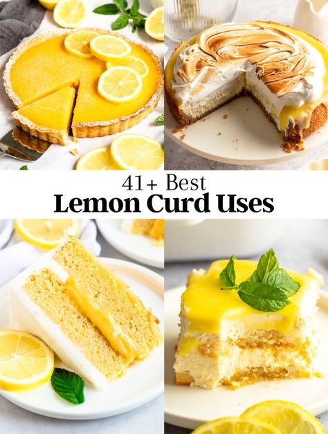 41+ Lemon Curd Uses | Lemon Curd Desserts What To Do With Extra Lemon Curd, Lemon Curd Appetizer, Homemade Lemon Curd Recipe, Thick Lemon Curd, Recipes To Use Lemon Curd, Lemon Curd Uses Ideas, Lemon Curd Pie Recipe, Uses For Lemon Curd, Desserts Using Lemon Curd