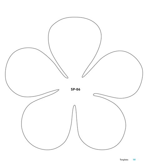 Big Flower Template Free Printable, Flower Petals Template, Free Flower Templates Printable Free Pattern, Large Flower Template Free Printable, Simple Flower Template, Paper Flower Cut Out, Flower Shapes Template, Flower Cutouts Template Free Printable, Flowers Template Printable Free