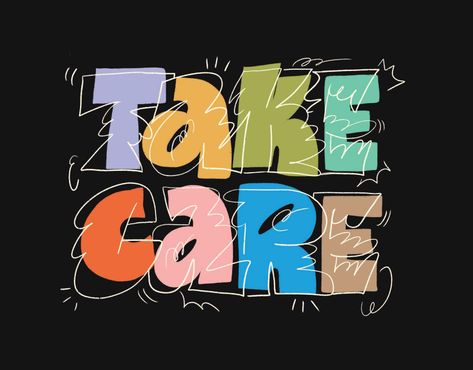 Take Care on Behance Graphic Design Letters, Desain Editorial, Tshirt Printing Design, Motion Graphics Inspiration, Graphic Design Fonts, Creative Typography, Adobe Creative Cloud, Types Of Lettering, Adobe Creative