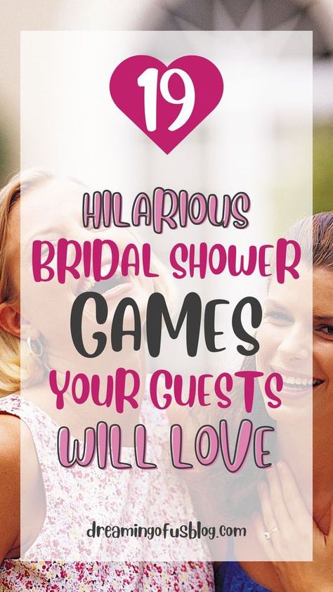 These funny Bridal shower games are wonderful! Hilarious Bridal Shower Games, Outside Bridal Showers, Funny Bridal Shower Games, Bridal Shower Games Easy, Couples Wedding Shower Games, Free Bridal Shower Games, Bridal Shower Games Unique, Bridal Shower Games Funny, Couple Shower Games